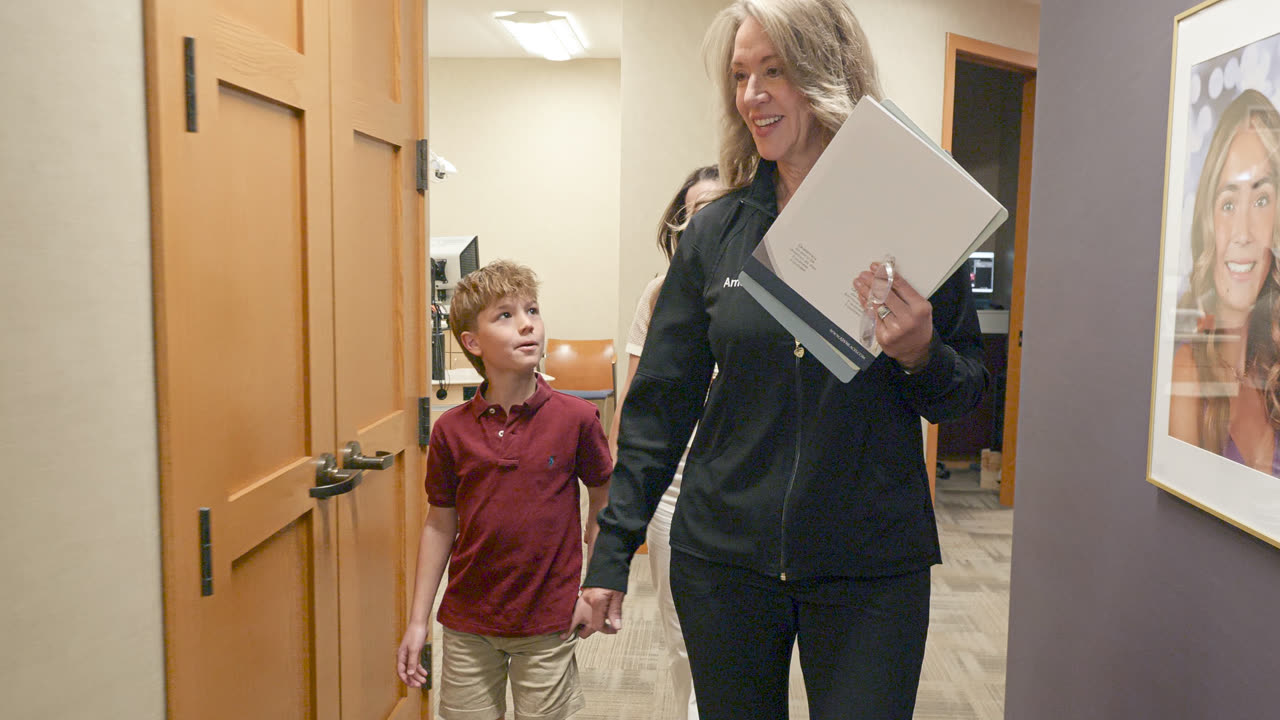 Patients walking through our Grand Rapids, MI orthodontic office
